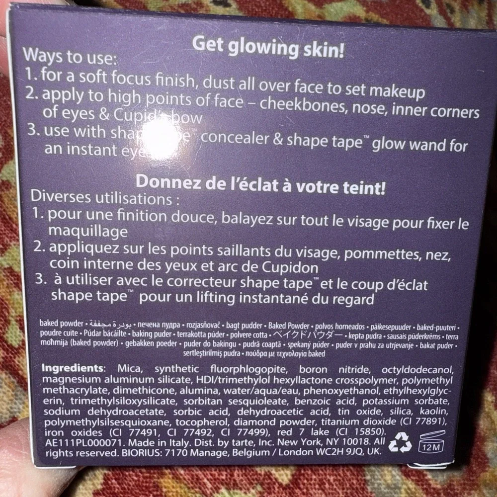 tarte shape tape